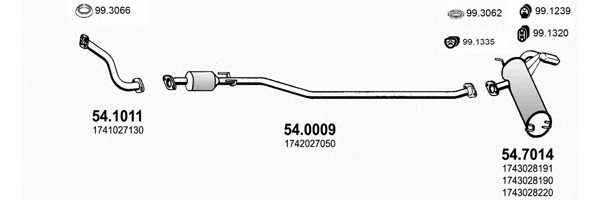 ASSO ART3103 Exhaust System